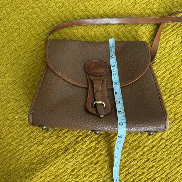 Dooney & Bourke Brown Leather Crossbody Bag with Coin Pouch - Picture 11 of 12